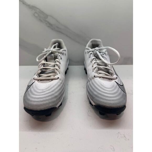 Nike Men's Size 8.5 White Black Vapor Edge Shark 3 Football Cleats - Picture 5 of 6